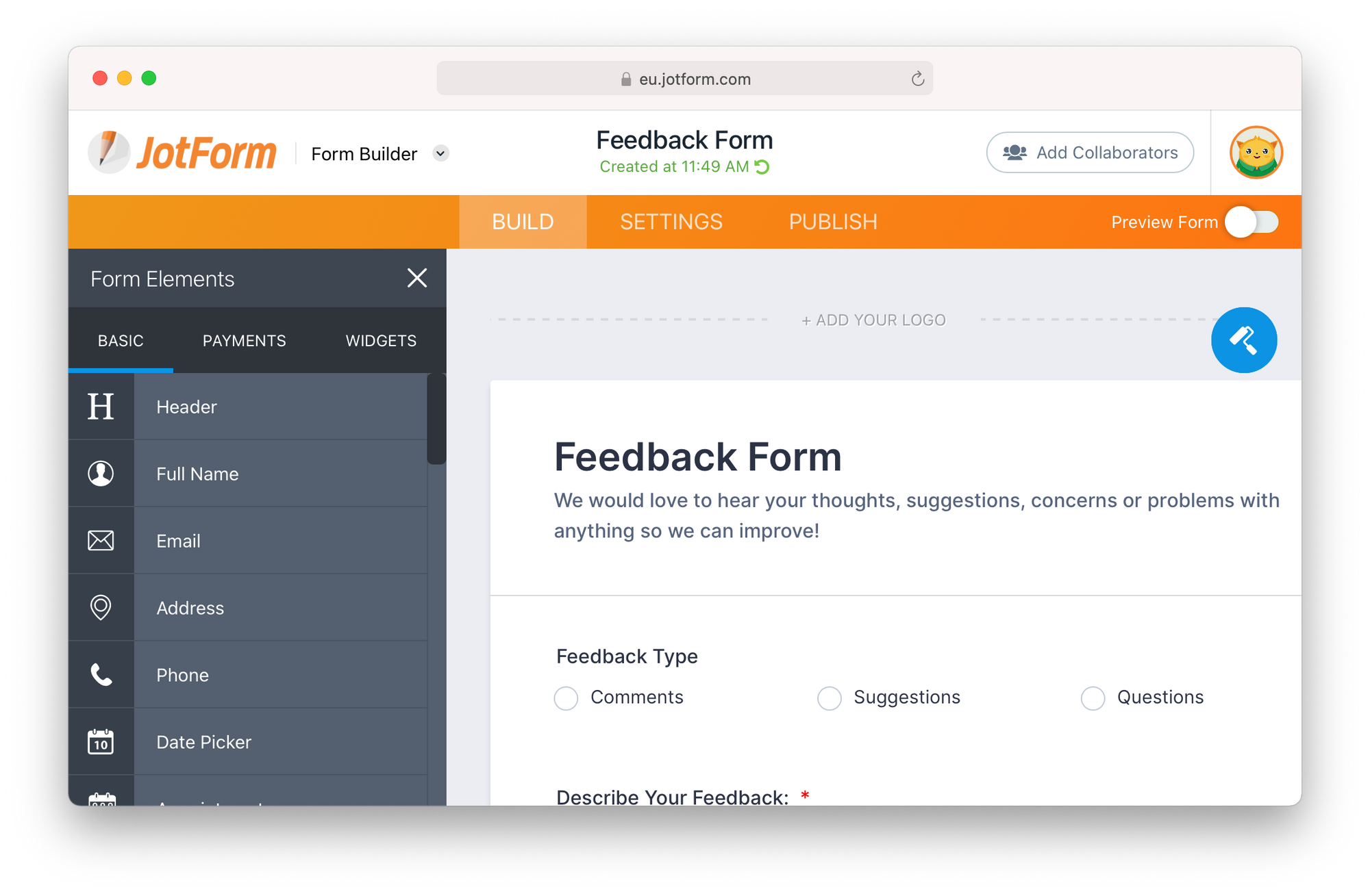 free jotform alternative